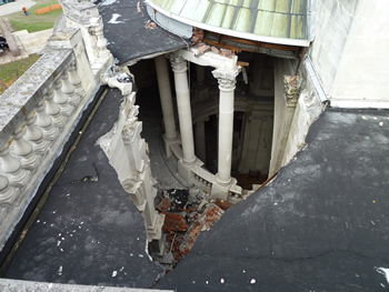Damage to the Blessed Sacrament Cathedral