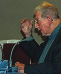 Fr John Hill sm during his farewell speech at Nara, March 17, 2012