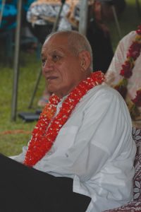 Samoan Head of  State Tui’atua Tupua Tamasese Mea’ole Ta’isi Efi at the Opening Ceremony