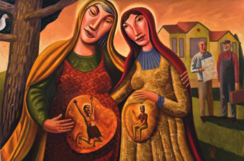 The Visitation - from a Triptych by Jim Janknegt