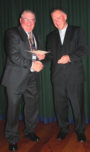 Glen McCullough receives the Award