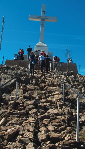 The summit of Cross Mountain