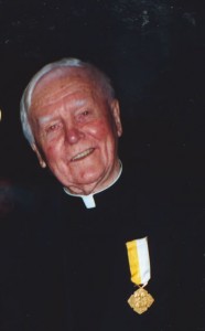 Fr Duggan with his papal medal