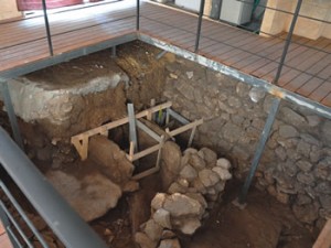 Remains of 1st century house within the Centre