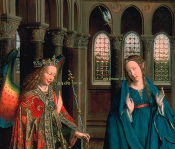 Annunciation by Jan van Eyck 1395 - 1441