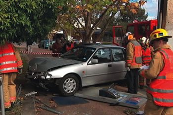 Suburban accident