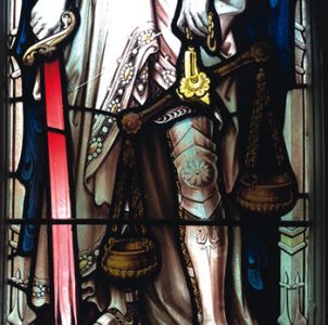 St Michael with Sword and Scales
