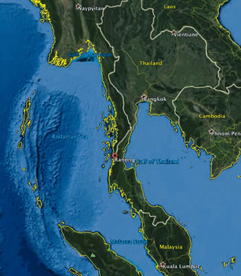 Ranong Map