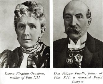Virginia and Filippo Pacelli, Pope Pius XII’s parents