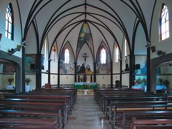 Interior of St Louis Church, New Caledonia
