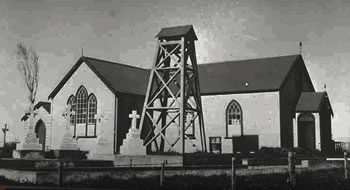 St Patrick’s Church, Panmure, built in 1852; replaced by a brick building, 1959