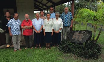 Sisters, priests and Bishop Donoghue on retreat at St Mary’s, Arorangi, Rarotonga, August 2016