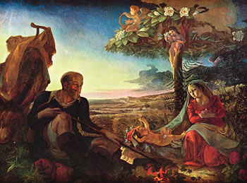 Rest on the Flight into Egypt, Philipp Otto Runge, 1806