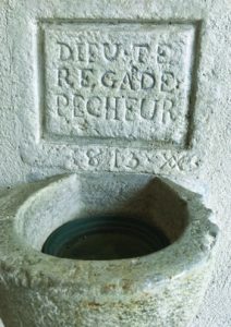 Ruffieu holy water font: