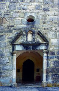 Ruffieu, showing the small window above the door, through which Fr Humbert spoke to the crowd outside